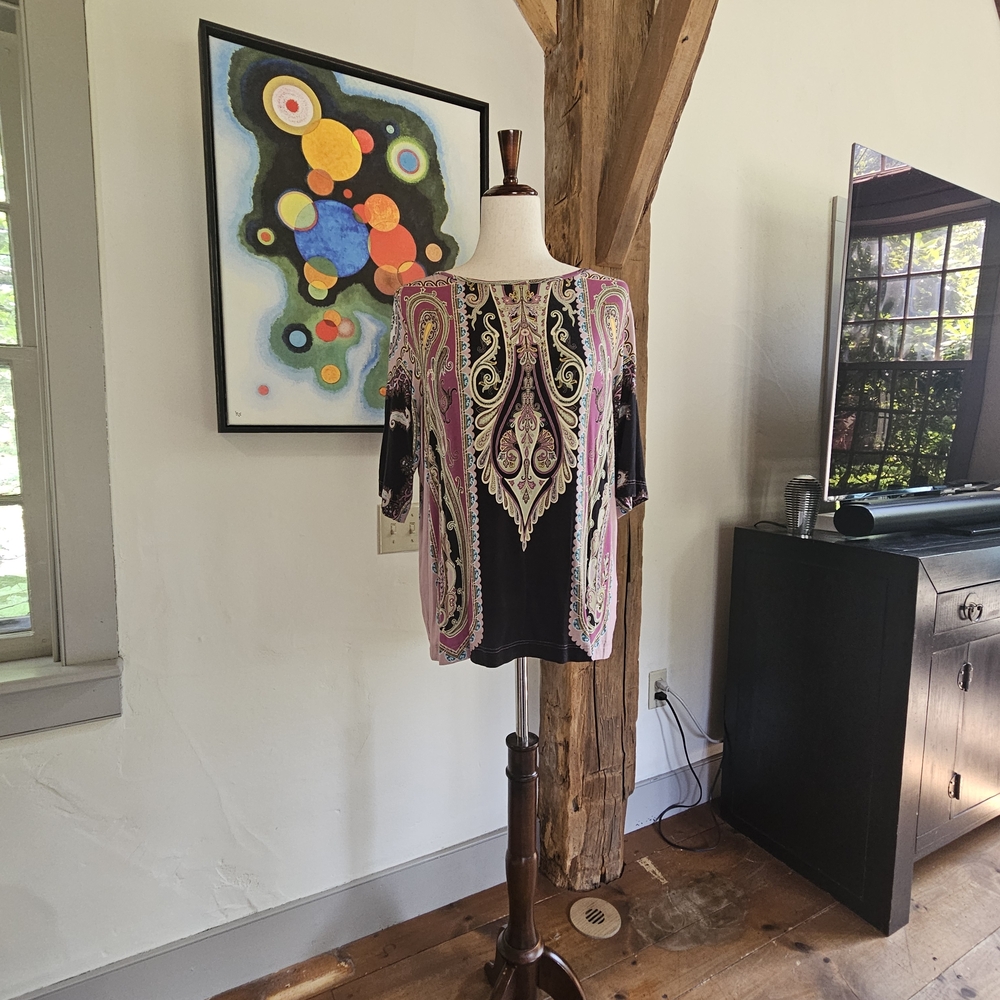 Etro Multicolor Paisley Print Top
